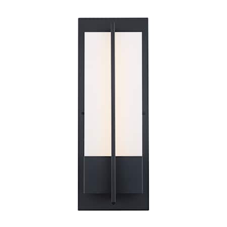 Trans Globe Lighting Venue Single Light 20" Tall Integrated LED Outdoor Wall Sconce Black