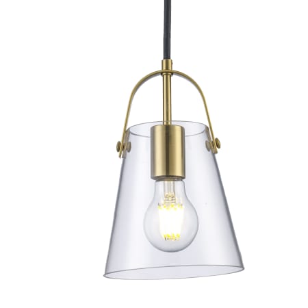 Trans Globe Lighting Curry 6" Wide Mini Pendant Antique Gold