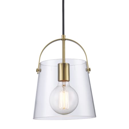 Trans Globe Lighting Curry 8" Wide Mini Pendant Antique Gold