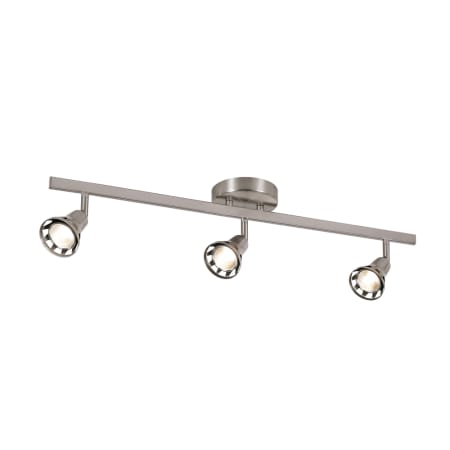 Trans Globe Lighting 3 Light Semi Flushmount Ceiling Track Spot Light from the Contemporary Collection Brushed Nickel