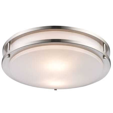 Trans Globe Lighting Dash 2 - Light Frosted Acrylic Flush Mount Brushed Nickel