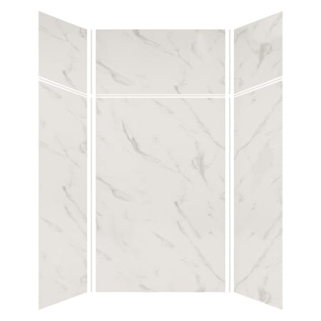 Transolid Expressions 48" W x 48" D x 96" H Six Panel Shower Wall Kit Bianca