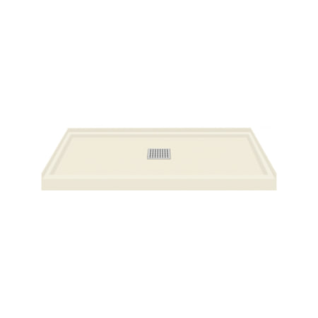 Transolid FL-Series 48" x 32" Rectangular Shower Base with Single Threshold and Center Drain Cameo