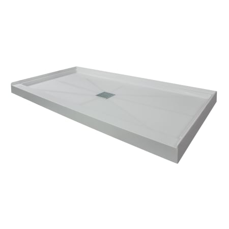 Transolid FL-Series 60" x 34" Rectangular Shower Base with Single Threshold and Center Drain Grey