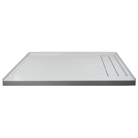 Transolid FLU-Series 60" x 30" Rectangular Shower Base with Single Threshold and Right Drain Grey
