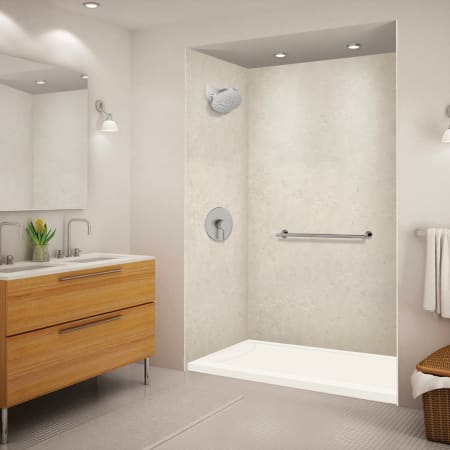 Transolid FSL-Series 60" x 32" Rectangular Shower Base with Single Threshold and Left Drain Cameo