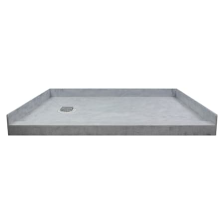 Transolid Ready Tile 60" x 36" Rectangular Shower Base with Single Threshold and Left Drain Dark Grey