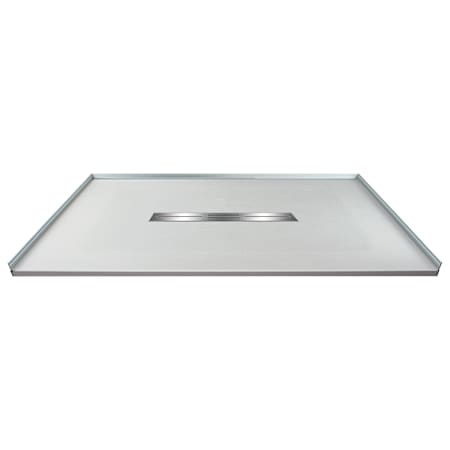 Transolid Trimslate 48" x 35-1/2" Rectangular Shower Base with Center Drain Grey