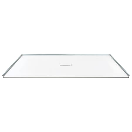 Transolid Trimslate 60" x 39-3/8" Rectangular Shower Base with Center Drain White