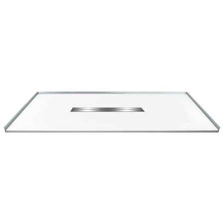 Transolid Trimslate 63" x 31-1/2" Rectangular Shower Base with Center Drain White