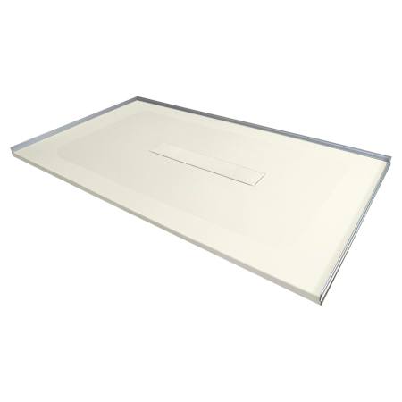 Transolid 78-11/16" x 39-3/8" Rectangular Shower Base with Center Drain Cameo
