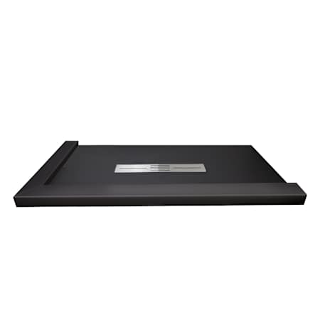 Transolid 70-7/8" x 425-1/2" Rectangular Shower Base with Double Threshold and Center Drain Black
