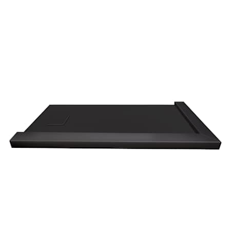 Transolid 63" x 32-1/2" Rectangular Shower Base with Double Threshold and Left, Right Drain Black
