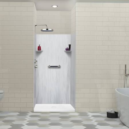 Transolid Lusso 72" H x 36" W x 36" D Three Wall Alcove Shower Walls Bellanca
