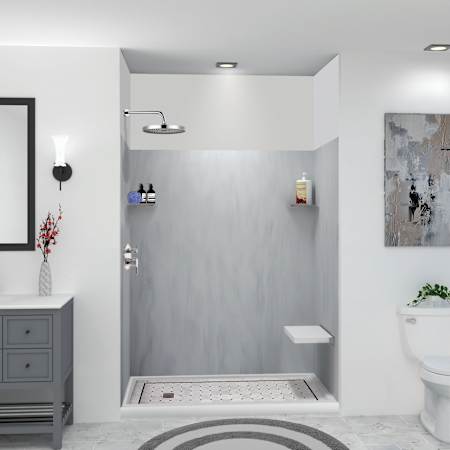 Transolid Lusso 72" H x 60" W x 36" D Three Wall Alcove Shower Walls Bellanca