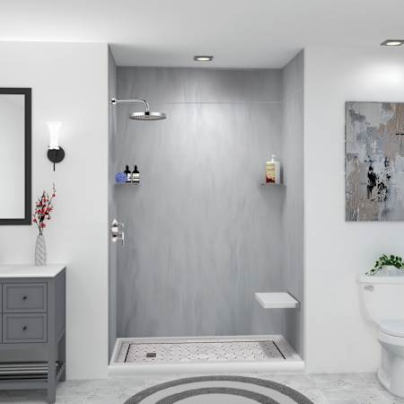 Transolid Lusso 96" H x 60" W x 36" D Three Wall Alcove Shower Walls Bellanca