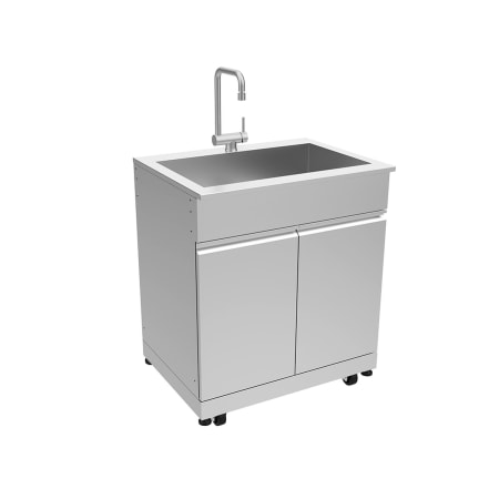 Transolid Outdoor Kitchen 32" W x 24" D x 51" H Single Sink Cabinet Stainless Steel