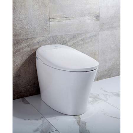 Transolid Ginger Floor Mounted Bidet - Less Faucet White