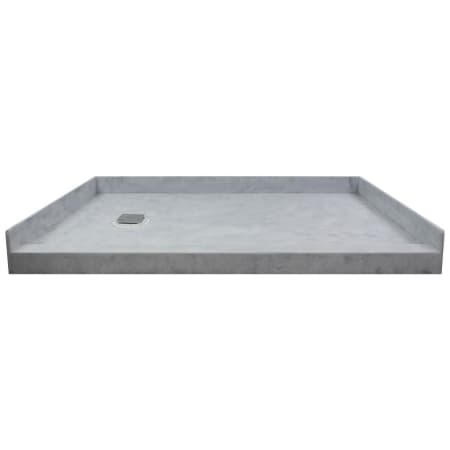 Transolid Ready-to-Tile 60" x 32" Rectangular Shower Base with Single Threshold and Left Drain Dark Grey