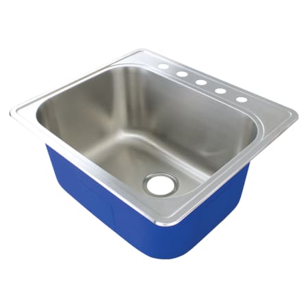 Transolid 25" Drop In Single Basin Stainless Steel Utility Sink Brushed Stainless