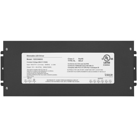 Tresco 12VDC 180W Industrial Wall Dimmable Hardwire Power Supply Black