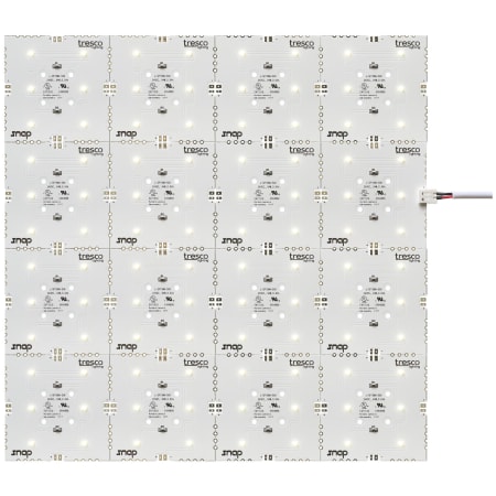 Tresco Snap 12" x 12" Square LED Panel Light - 24VDC, 8W, 6500K White