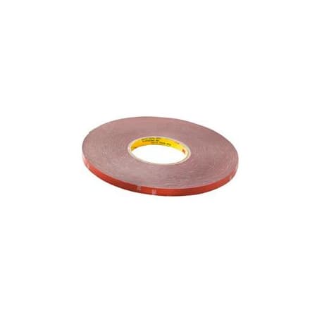 Tresco 7/16" x 111-1/2" VHB Double-Sided Adhesive Tape Roll Translucent