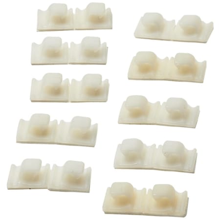 Tresco Wire Management Adhesive Clips (10 pcs) White