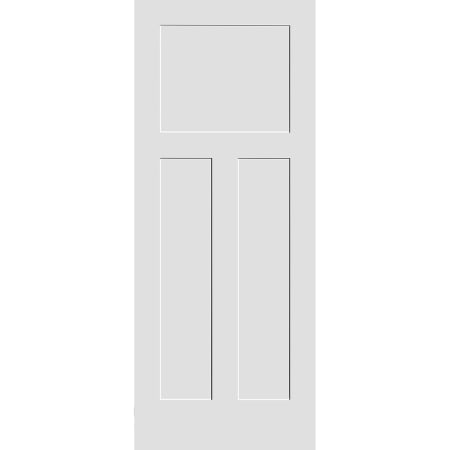 Trimlite 22" x 80" 3 Panel Shaker Primed Interior Passage Door Slab Unfinished