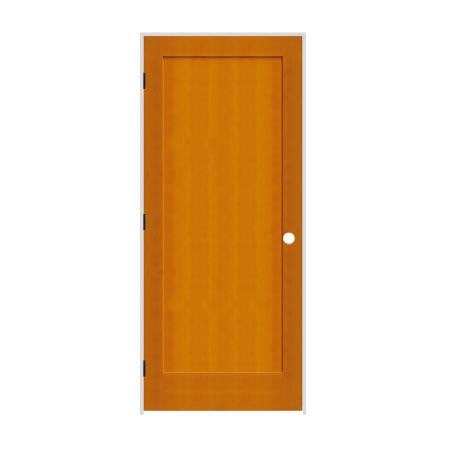 Trimlite 18" by 80" 1-Panel Shaker Right Handed Interior Prehung Passage Door with Black Hinges and 4-9/16" Door Jamb Douglas Fir