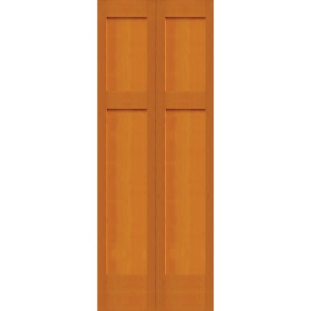 Trimlite 24 Inch by 79 Inch Flat 3-Panel Mission Shaker Interior Bifold Door with Installation Hardware Douglas Fir