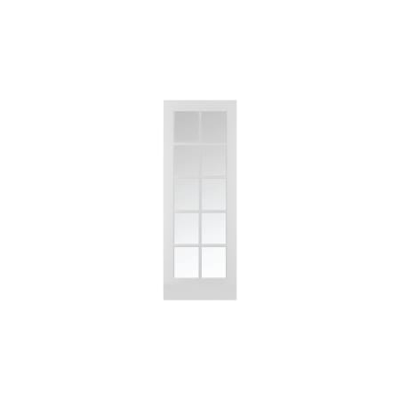 Trimlite 24" by 80" 10 Clear Glass Lite Reversible Handed Ovolo Edge Interior French Door Slab Primed