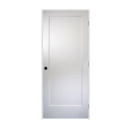 Trimlite 24" by 80" 1 Panel Bevel Shaker Left Handed Interior Prehung Passage Door with Oil Rubbed Bronze Hinges and 6-9/16" Door Jamb Unfinished