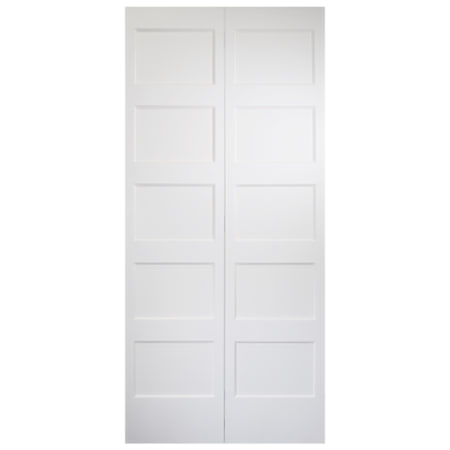 Trimlite 24" by 80" 5 Panel Bevel Shaker Interior Slab Passage Door Unfinished