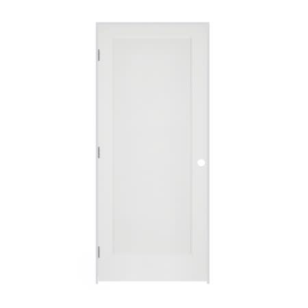 Trimlite 24" by 80" 1-Panel Colonial Right Handed Ovolo Edge Interior Prehung Passage Door with Brushed Chrome Hinges and 7 1/4" Door Jamb Primed
