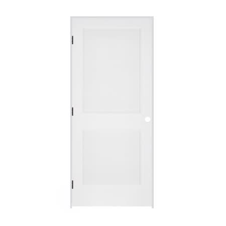 Trimlite 24" by 80" 2-Panel Colonial Right Handed Ovolo Edge Interior Prehung Passage Door with Oil Rubbed Bronze Hinges and 4-9/16" Door Jamb Primed
