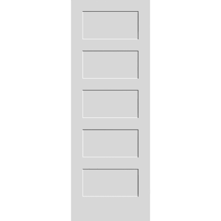 Trimlite 24" by 84" Shaker 5 Panel Interior Passage Door Slab Primed