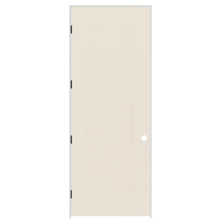 Trimlite 24" x 96" Primed Hardboard Hollow Core Flush 4-9/16" Jamb Right Hand Prehung Door with Oil Rubbed Bronze Hinges Primed