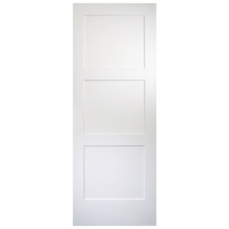 Trimlite 34" by 80" 3 Panel Bevel Shaker Interior Slab Passage Door Unfinished