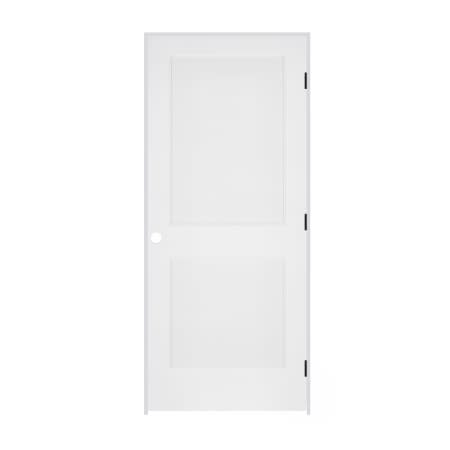 Trimlite 34" by 80" 2-Panel Colonial Left Handed Ovolo Edge Interior Prehung Passage Door with Black Hinges and 7-1/4" Door Jamb Primed