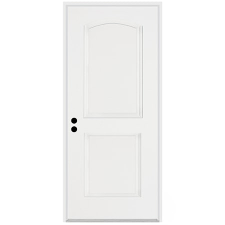 Trimlite Traditional 2 Panel Arch 34" by 80" Right Handed Pre-Hung Exterior Entry Door with 4-9/16" Door Jamb Primed