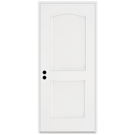 Trimlite Traditional 2 Panel Arch 34" by 80" Right Handed Pre-Hung Exterior Entry Door with 7-1/4" Door Jamb Primed
