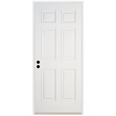 Trimlite Traditional 6 Panel 34" by 80" Right Handed Pre-Hung Exterior Entry Door with 4-9/16" Door Jamb Primed