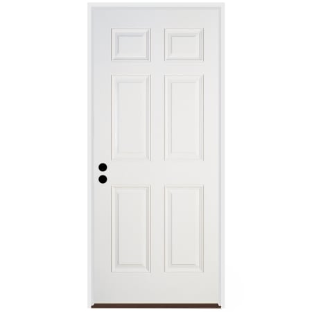 Trimlite Traditional 6 Panel 34" by 80" Right Handed Pre-Hung Exterior Entry Door with 6-9/16" Door Jamb Primed