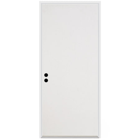 Trimlite Flush 34" by 80" Right Handed Pre-Hung Exterior Entry Door with 6-9/16" Door Jamb Primed