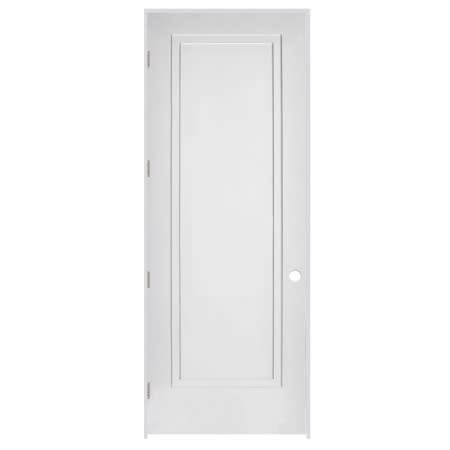 Trimlite 26" by 96" 1-Panel Colonial Left Handed Interior Prehung Passage Door with Brushed Chrome Hinges and 7-1/4" Door Jamb Primed