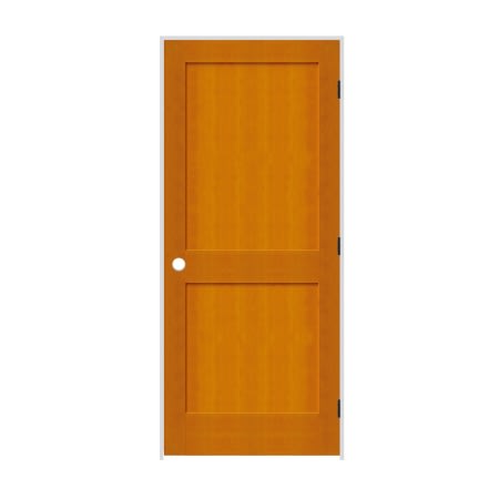 Trimlite 28" by 80" 2-Panel Shaker Left Handed Interior Prehung Passage Door with Black Hinges and 6-9/16" Door Jamb Douglas Fir
