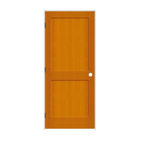 Trimlite 28" by 80" 2-Panel Shaker Right Handed Interior Prehung Passage Door with Oil Rubbed Bronze Hinges and 4-9/16" Door Jamb Douglas Fir