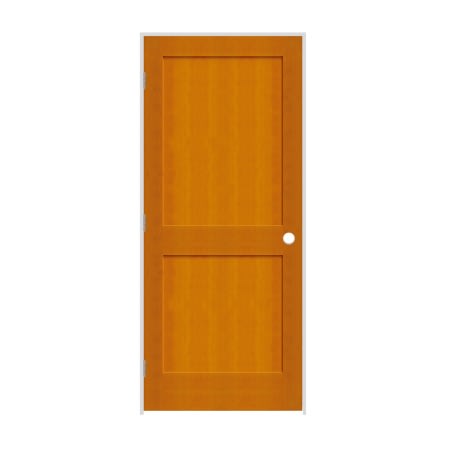 Trimlite 28" by 80" 2-Panel Shaker Right Handed Interior Prehung Passage Door with Brushed Chrome Hinges and 6-9/16" Door Jamb Douglas Fir