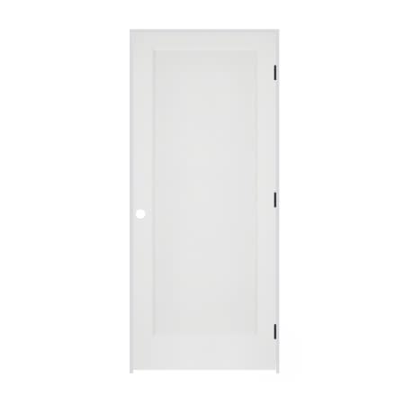 Trimlite 28" by 80" 1-Panel Colonial Left Handed Ovolo Edge Interior Prehung Passage Door with Black Hinges and 6 9/16" Door Jamb Primed